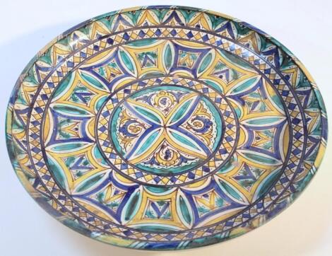 An 18thC faience charger