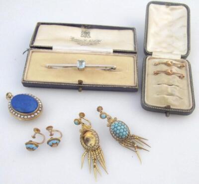 Various late Victorian Edwardian and later jewellery