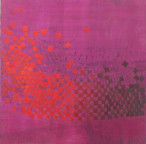 ‡Wilhelmina Barns-Graham (1912-2004). Whirlwind - Vermilion in Purple