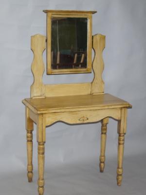 An Art Nouveau pine dressing table