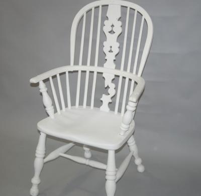 A white painted Windsor chair