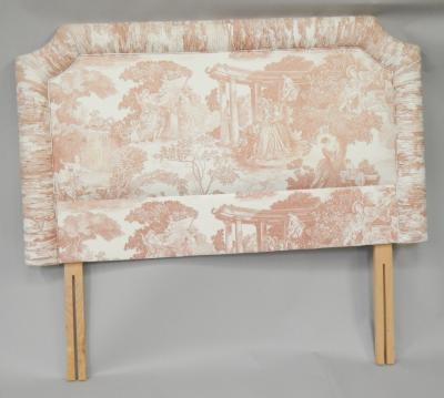 A modern upholstered single headboard