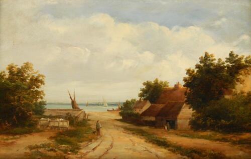 John Moore of Ipswich (1820-1902). East Anglian coastal scene