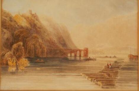 19thC British School. Coastal scene