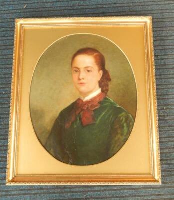 Emily J. Harding (Mrs E.W. Andrews) 19th/20thC. Portrait of young woman - 2