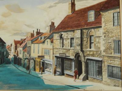 Douglas Rolf (20thC). Steep Hill Lincoln