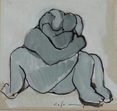 Marzia Colonna (b.1951). Embracing figures