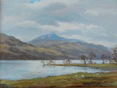 Robert Eggington (b.1943). Mountain river landscape