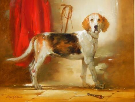 ‡Joseph H. Sulkowski (b.1951). Foxhound in his Master's Quarter