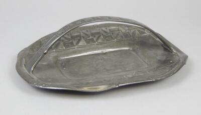 An early 20thC Liberty Tudric pewter basket