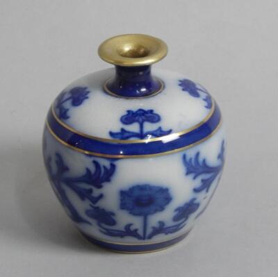 A Moorcroft Macintyre Aurelian Ware small bottle shaped vase