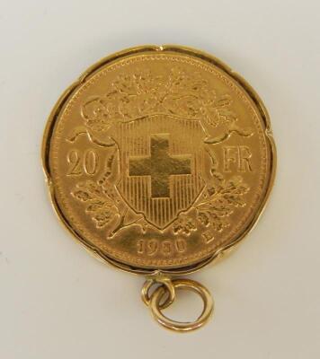 A 20 Franc gold coin