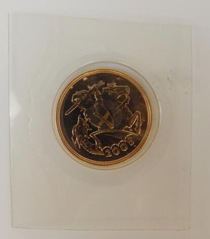 An Elizabeth II gold full sovereign