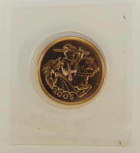 An Elizabeth II gold full sovereign