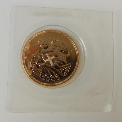 An Elizabeth II gold full sovereign