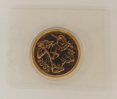 An Elizabeth II gold full sovereign