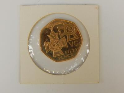 A Victoria Cross gold 50 pence coin - 2