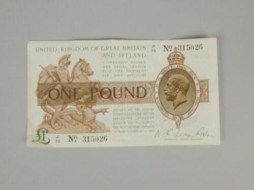 A George V £1 note