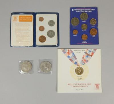 A collection of modern coin sets