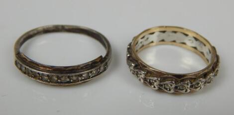 Two eternity rings