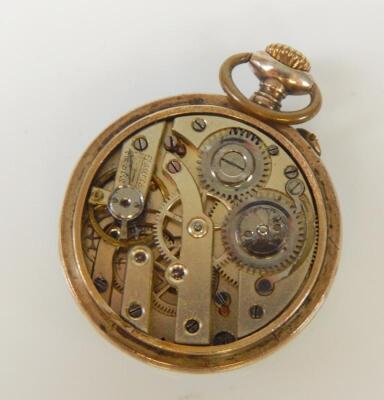 An Edwardian enamel fob watch - 3