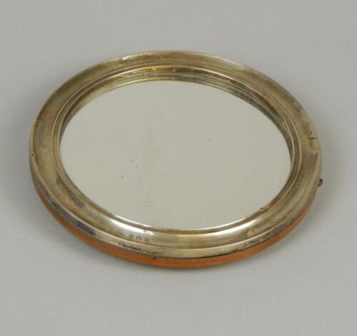 A George V silver mounted small mirror