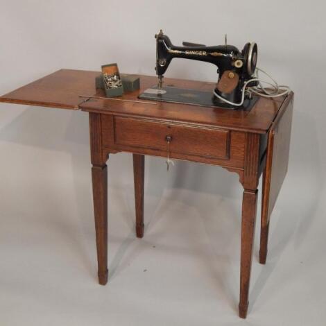 A Singer electric sewing machine