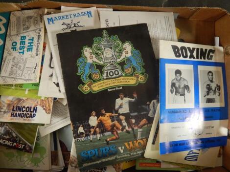 Various sporting programmes