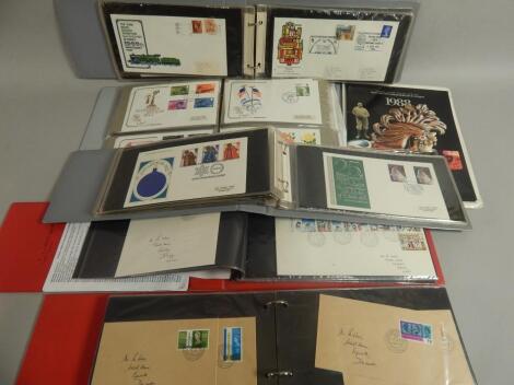 Various albums containing a number of first day covers