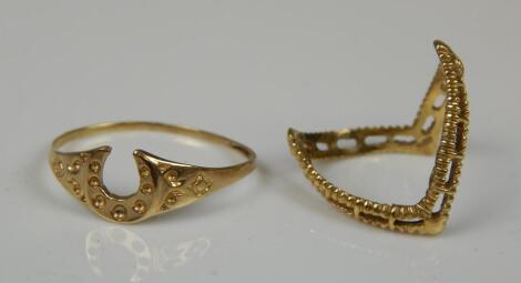 Two dress rings