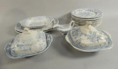 Various items of 19thC Staffordshire dinner ware