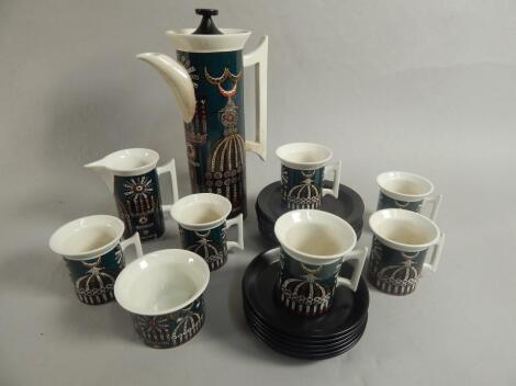 A Portmeirion Magic City part coffee service