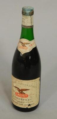 A bottle of Calvet Puligny-Montrachet