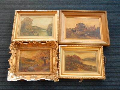 Various late 19thC oils