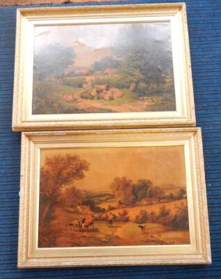 A pair of Victorian chromolithographs