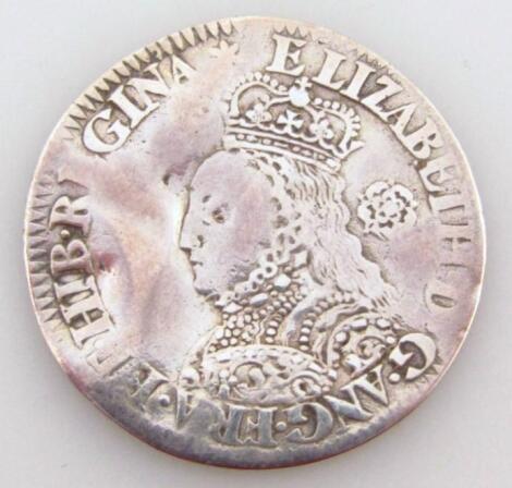 An Elizabeth I milled issue sixpence