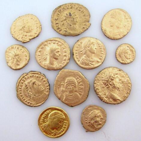 A group of Roman and Roman type coins