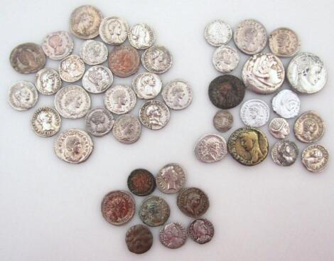 A quantity of Roman and Roman type coins