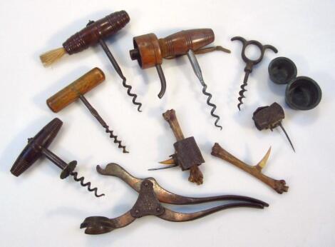 Various late 19th and early 20thC corkscrews