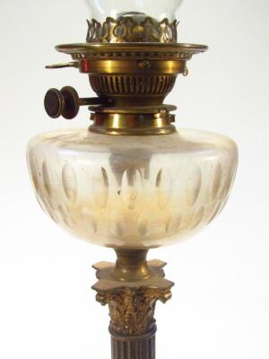 A late Victorian oil lamp - 2