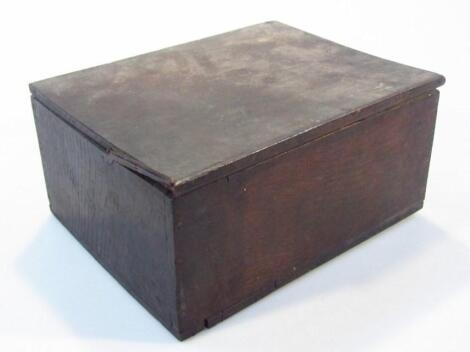 An 18thC oak box