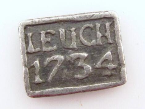 An 18thC coin token or plaque