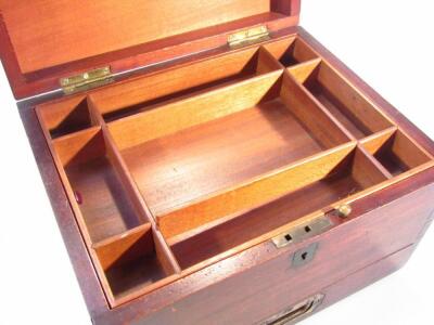 A George III mahogany apothecary travelling box - 2