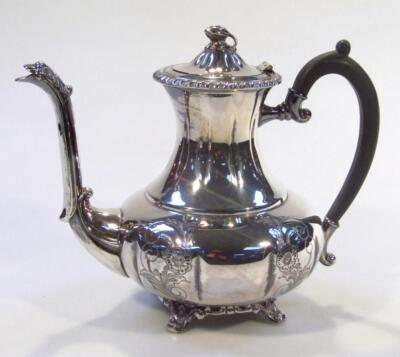 An Old English silver plated part tea service - 3