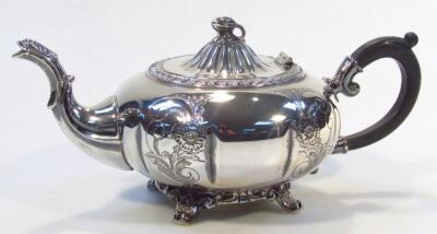 An Old English silver plated part tea service - 4