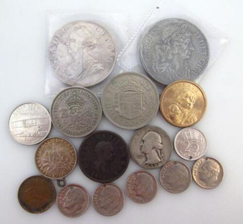 Various GB pre-decimal and World used coins