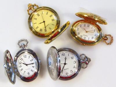 Various modern quartz pocket watches - 4