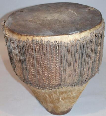 An African tribal drum