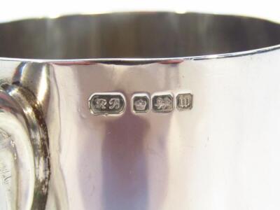 A George V silver mug - 2