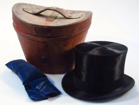 A mid-20thC Lincoln Bennett & Co beaver skin top hat